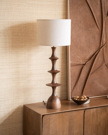 Dutchbone - Table Lamp Cath Walnut - Things I Like Things I Love