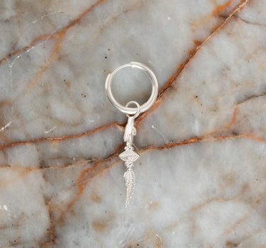 Earrings Eyecatcher Hoop Silver - Things I Like Things I Love