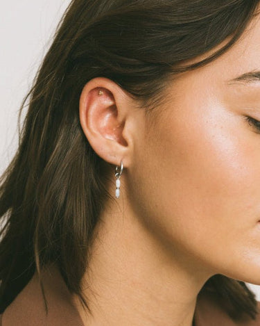 Earrings Ocean Terra Hoop Silver - Things I Like Things I Love