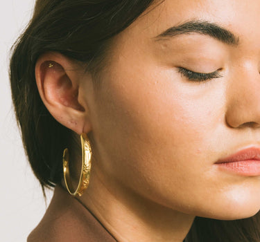 Earrings Sunlight Hoop Gold - Things I Like Things I Love