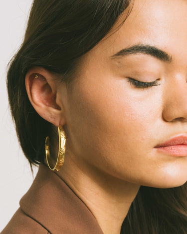 Earrings Sunlight Hoop Gold - Things I Like Things I Love