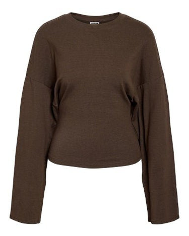 Eden Wide Sleeve Top Chocolate Brown - Things I Like Things I Love