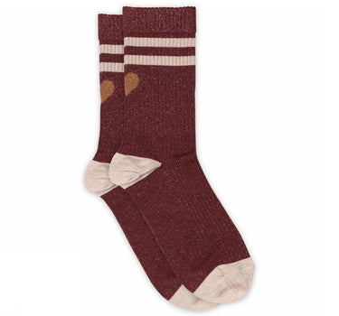 Elga Glitter Socks Wine Red - Things I Like Things I Love