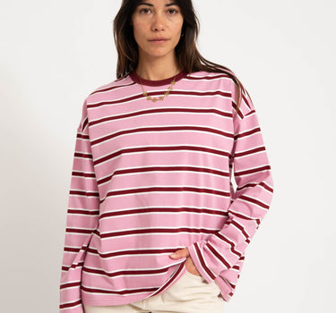 Ember Stripe Sweat Begonia Pink - Things I Like Things I Love