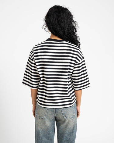 Ember Stripe Sweat Black Cloud Dancer - Things I Like Things I Love