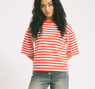 Ember Stripe Sweat Tomato - Things I Like Things I Love