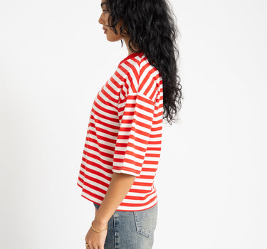 Ember Stripe Sweat Tomato - Things I Like Things I Love