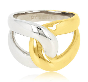 Embrace Bicolor Ring Gold Silver - Things I Like Things I Love