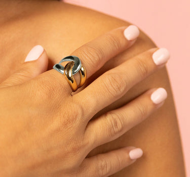 Embrace Bicolor Ring Gold Silver - Things I Like Things I Love
