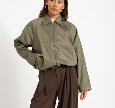 Emmy Fake Suede Bubblehem Jacket Kalamata - Things I Like Things I Love