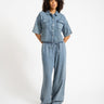 Enza Wide Pants Medium Blue Denim - Things I Like Things I Love