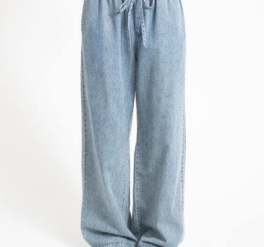 Enza Wide Pants Medium Blue Denim - Things I Like Things I Love