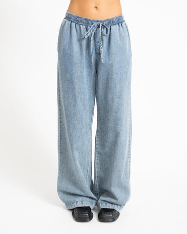 Enza Wide Pants Medium Blue Denim - Things I Like Things I Love