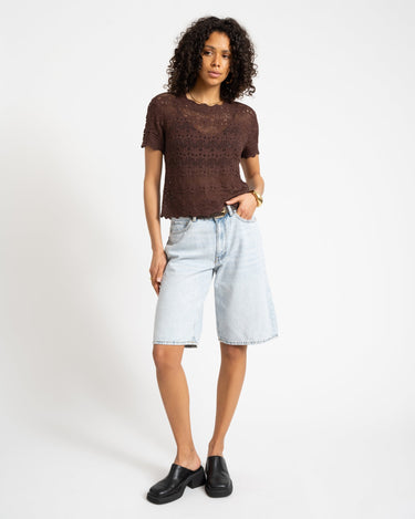 Erin Baggy Shorts Denim Light Blue - Things I Like Things I Love