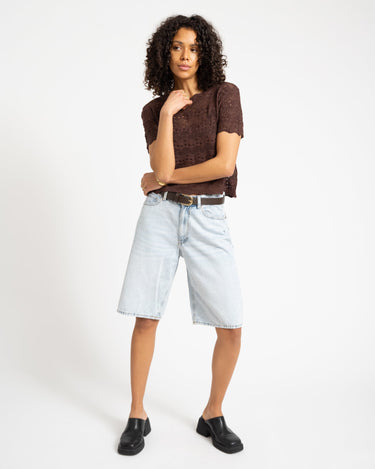 Erin Baggy Shorts Denim Light Blue - Things I Like Things I Love