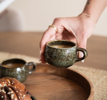 Espresso Mug Curvo Forest Green - Things I Like Things I Love