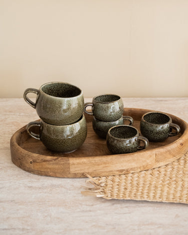 Espresso Mug Curvo Forest Green - Things I Like Things I Love