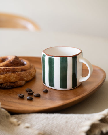 PMX Espressotasse Mykonos Grün gestreift / 12 - NNO