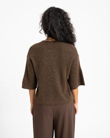 Evi Cardigan Knit Bruin - Things I Like Things I Love