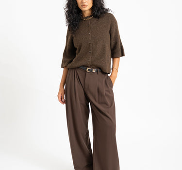 Evi Cardigan Knit Bruin - Things I Like Things I Love
