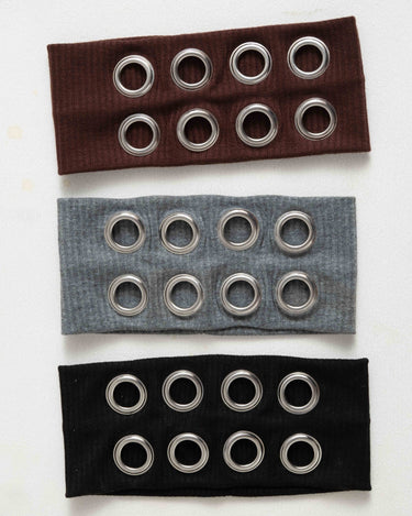 Eyelet Headband Black - Things I Like Things I Love