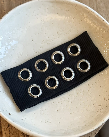 Eyelet Headband Black - Things I Like Things I Love