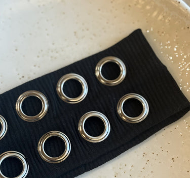 Eyelet Headband Black - Things I Like Things I Love