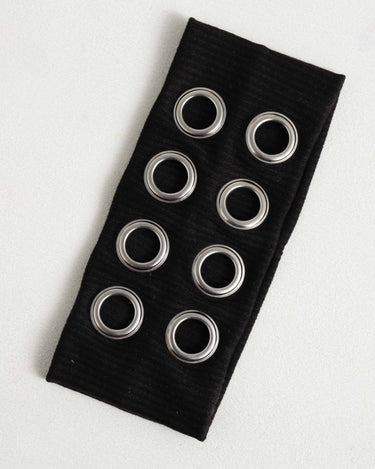 Eyelet Headband Black - Things I Like Things I Love