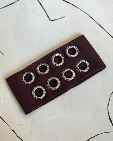 Eyelet Headband Brown - Things I Like Things I Love
