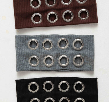 Eyelet Headband Grey - Things I Like Things I Love