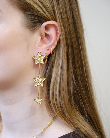 Falling Stars Earrings Goud - Things I Like Things I Love