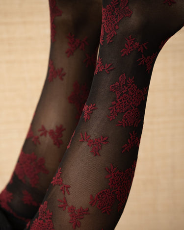 Fantasy Tights Lace Red - Things I Like Things I Love