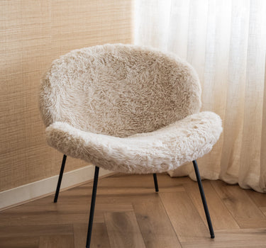 Fauteuil Lotta Fluffy Beige - Things I Like Things I Love