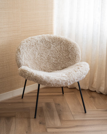 Fauteuil Lotta Fluffy Beige - Things I Like Things I Love