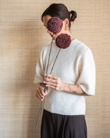 Faux Flower Allium Burgundy - Things I Like Things I Love