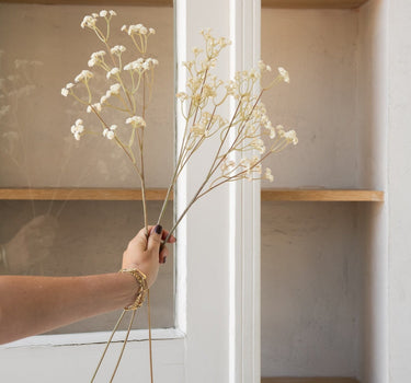 Faux Flower Baby Breath Brown/White - Things I Like Things I Love