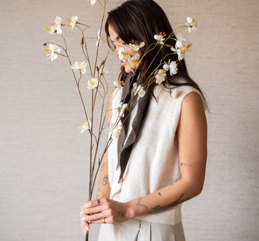 Faux Flower Blossom Ivory - Things I Like Things I Love