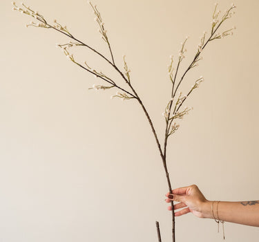 Faux Flower Blossom White - Things I Like Things I Love