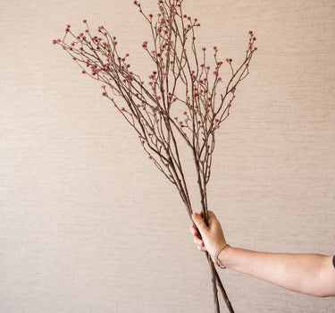 Faux Flower Branch Bud Pink - Things I Like Things I Love