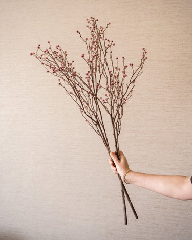 Faux Flower Branch Bud Pink - Things I Like Things I Love