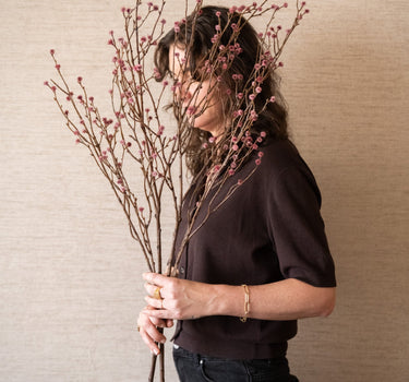 Faux Flower Branch Bud Pink - Things I Like Things I Love