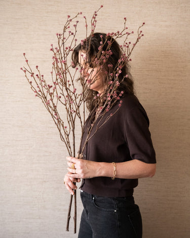 Faux Flower Branch Bud Pink - Things I Like Things I Love
