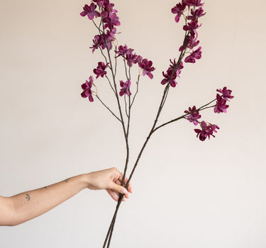 Faux Flower Cherry Blossom Purple - Things I Like Things I Love