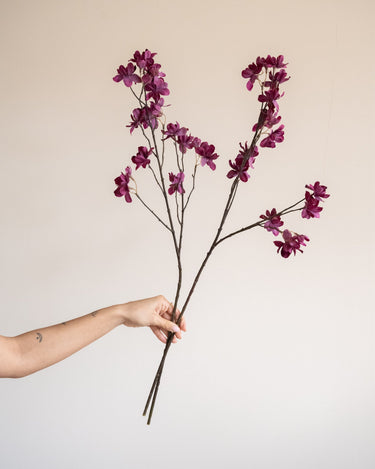 Faux Flower Cherry Blossom Purple - Things I Like Things I Love