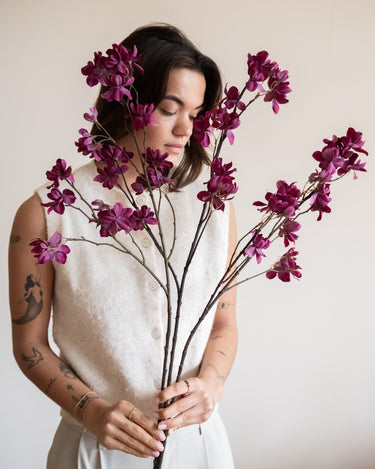 Faux Flower Cherry Blossom Purple - Things I Like Things I Love