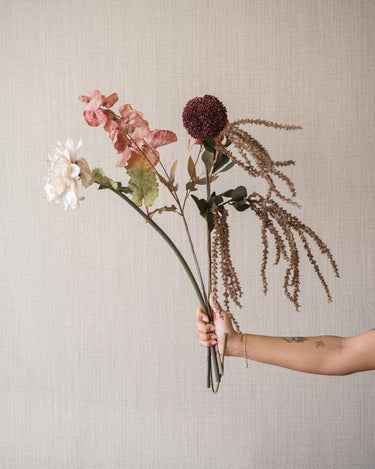 Faux Flower Dahlia Beige - Things I Like Things I Love