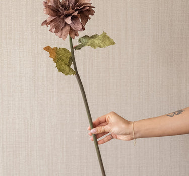 Faux Flower Dahlia Brown - Things I Like Things I Love