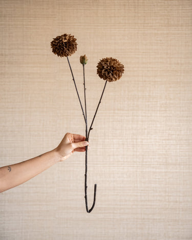 Faux Flower Dahlia Caramel Brown - Things I Like Things I Love