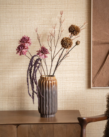 Faux Flower Dahlia Caramel Brown - Things I Like Things I Love