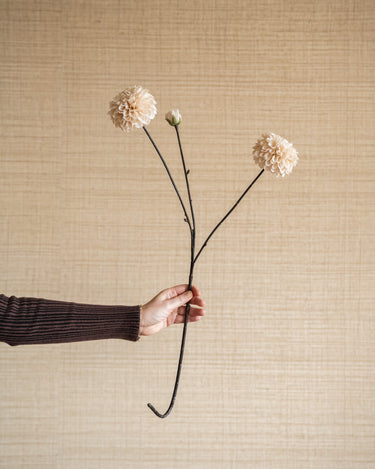 Faux Flower Dahlia Cream - Things I Like Things I Love